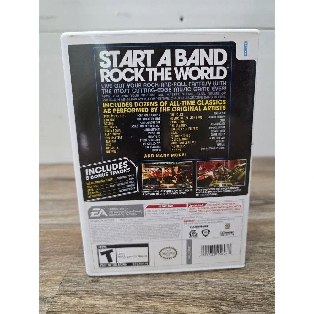 Rock Band for Nintendo Wii (2006) CIB With Manual